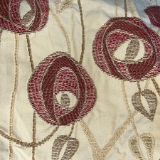 Material fabric off cuts- Upholstery Material- Floral Design - 20cm x 40cm