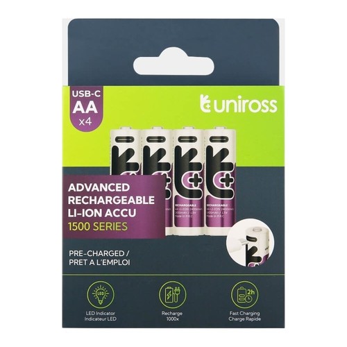 Uniross 1500mah lithium - x, aa