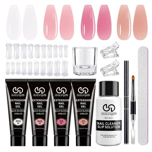 Poly gel nail extension - nail, kit