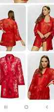 Ann Summers  Dark Hours Robe Red Large 16 18