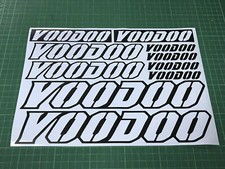 VOODOO Cycling Decals Printed Bike Stickers Custom Sizes Frame Fork ROAD MTB BMX