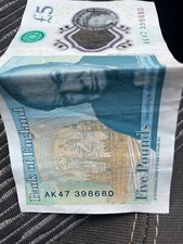 Ak47 ,5 pound ,note, fiver