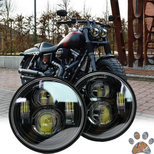 Twin dual led headlight - 4.65",