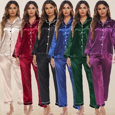 UK Womens Ladies Satin Silk