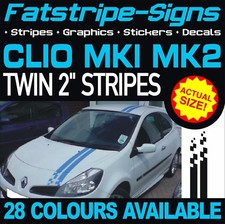 to fit RENAULT CLIO MK1 MK2 STRIPES GRAPHICS STICKERS DECALS SPORT 172 182