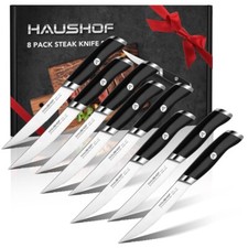 HAUSHOF 8PCS Steak Knives Set
