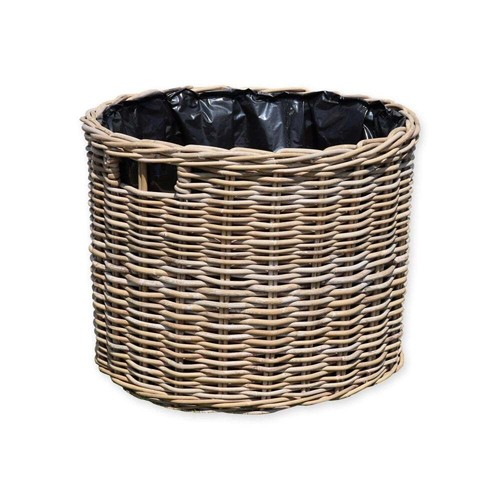Grey buff rattan - rattan, lined