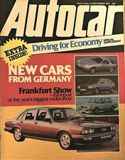 AUTOCAR MAGAZINE 22-SEP-79 - VW Scirocco GLi, VW Rabbit, Marcos 3-litre