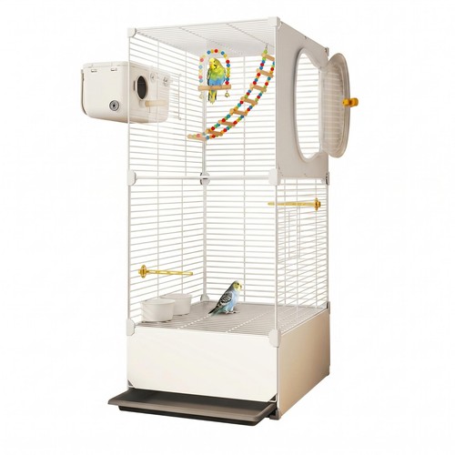 Two level bird enclosure - two-level,