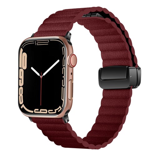 Water ripple leather watch - water,