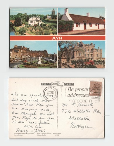 Postcard ayr multi - -, multi-view