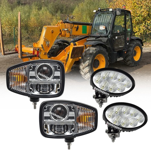 Pair led headlights - headlights/oval,