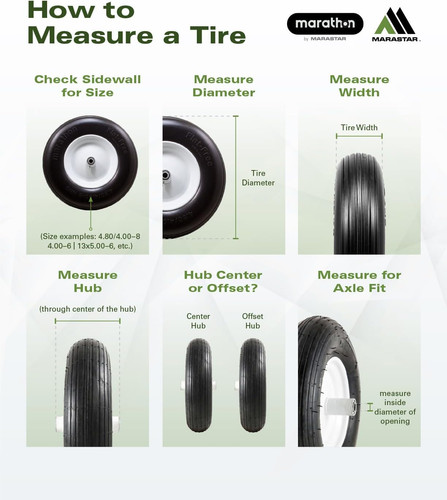 Marathon 9x3 flat free - 9x3.50-4",
