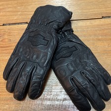 Harley Davidson Men's Leather Riding Gloves Extra Large with HD Logo