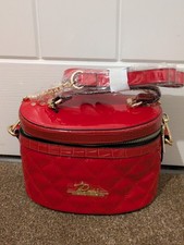 River Island red gold glossy