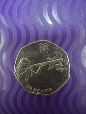 Olympic Shooting 50p Coin