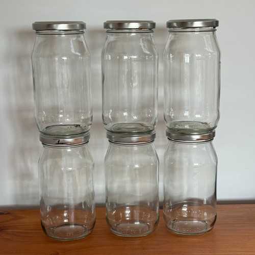 500 empty glass jars - x,
