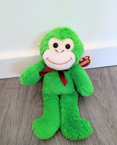 Neon green paws - monkey, stuffed