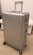 FULL ALUMINIUM SUITCASE 29" CHECK IN SPINNER CASE THE BIG ONE SILVER CHEAPEST 