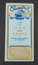 Cunard Line c1930s Progressive