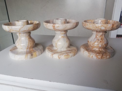Handmade candlestick natural