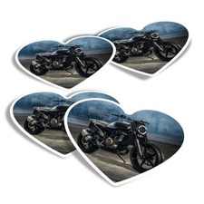 4x Heart Stickers - Street