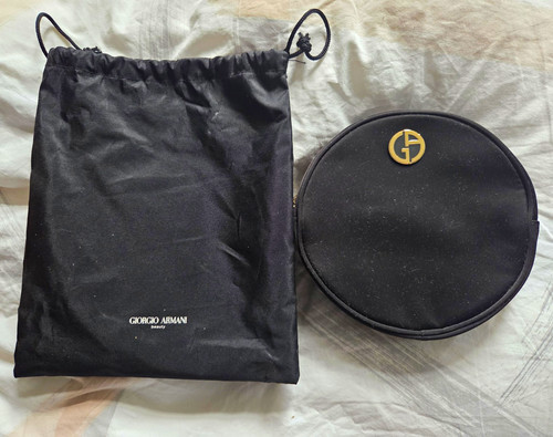 Giorgio armani black round zip - armani,
