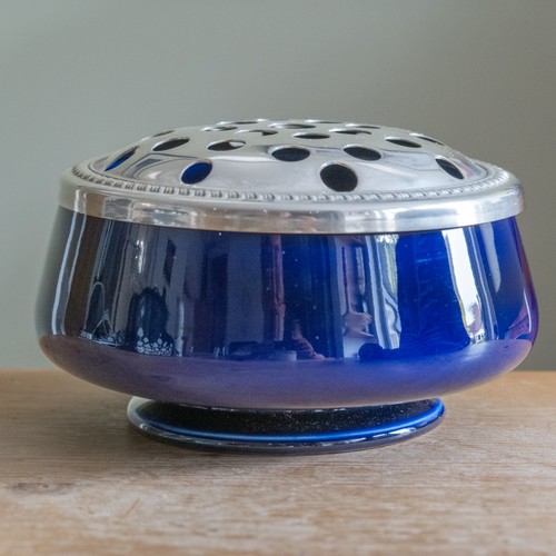 Vintage cobalt blue ceramic - blue,