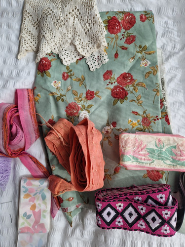 Vintage fabric remnant craft