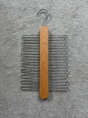 Wooden tie rack hanger holds - rack, hanger.