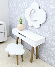 Miniature Dolls House Child's Dressing Table Set, Dollhouse Furniture, Dolls