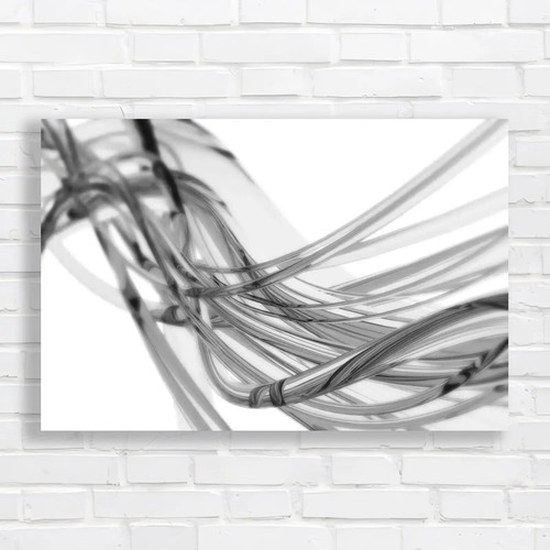 Abstract wire flow black - wire,