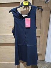 M&S Girls School Navy Pinafore