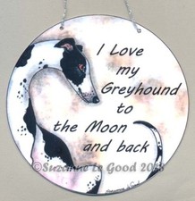 Greyhound dog art painting
