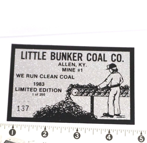 Coal mining sticker 1983 - mining,