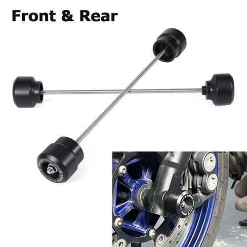 Front rear wheel axle slider - front,