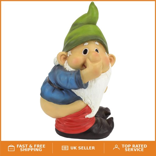 Playful stinky gnome statue - playful,