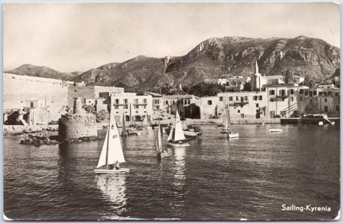 1955 rppc cyprus postcard - 1955,