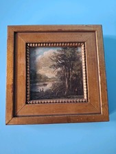 Antique miniature oil painting - antique,