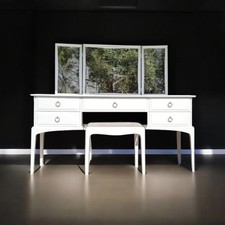 Stag Minstrel  Dressing Table With Mirror And Stool PAINTED TO ORDER
