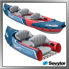 Sevylor Tahiti Kayak 3 Person 2 Plus1 Inflatable Backpack System Water Sports