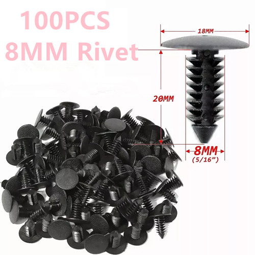 For 100pcs 8mm bumper clips - for,