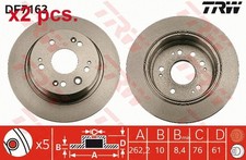 X2 PCS REAR BRAKE DISC ROTOS
