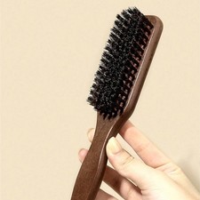 Boar Bristle Hair & Beard Brush Barber Styling Comb Men Women Travel Essentials
