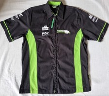 Hawk Racing Kawasaki Motorsport Zip Shirt Size M Medium Jersey Team Racing 