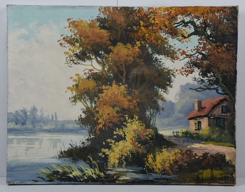 Antique cottage lakeside - cottage,