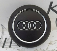 AUDI A1 A3 A4 A5 Q5 2016-2020 FACELIFT STEERING WHEEL COVER A I R  B A G BLACK 