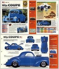 Willys Coupe - 1940 #21 Hot Rods - Hot Cars - IMP Fold Out Fact Page