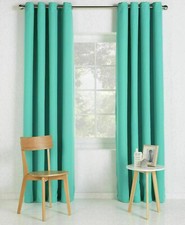 Linin Look Blackout Curtains - 66 x 72 inches - TEAL - NEW Ex Displays