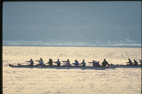155012 outrigger canoe - canoe, racing